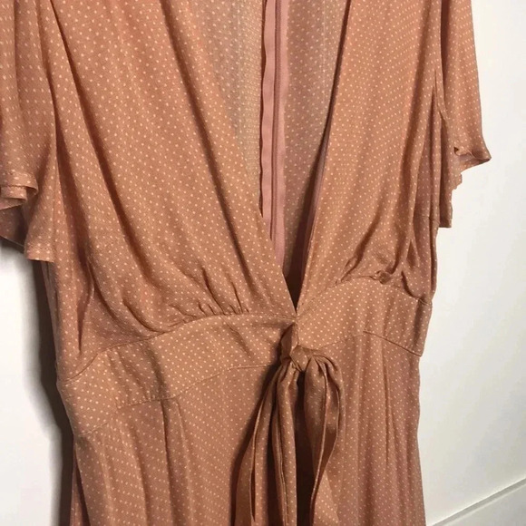 SAGE THE LABEL Peach Polka Dot Dress - Picture 2 of 7